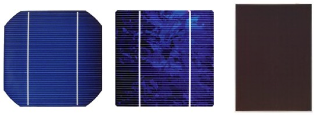 Différents types de cellules photovoltaiques